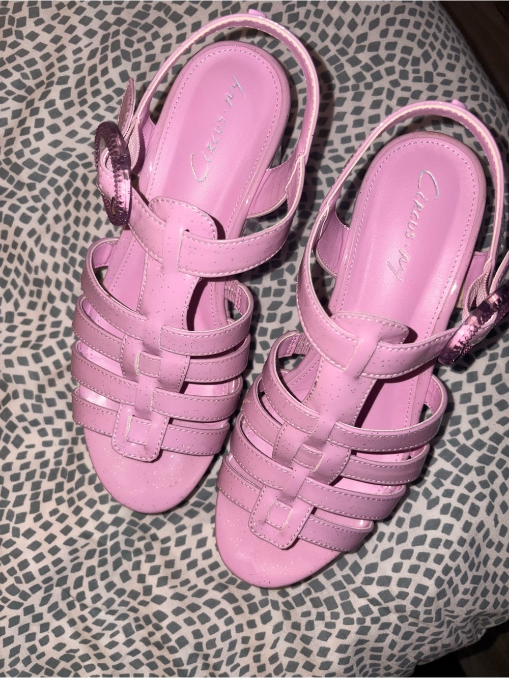 Circus by Sam Edelman Pink Strappy Slingback Sandals
